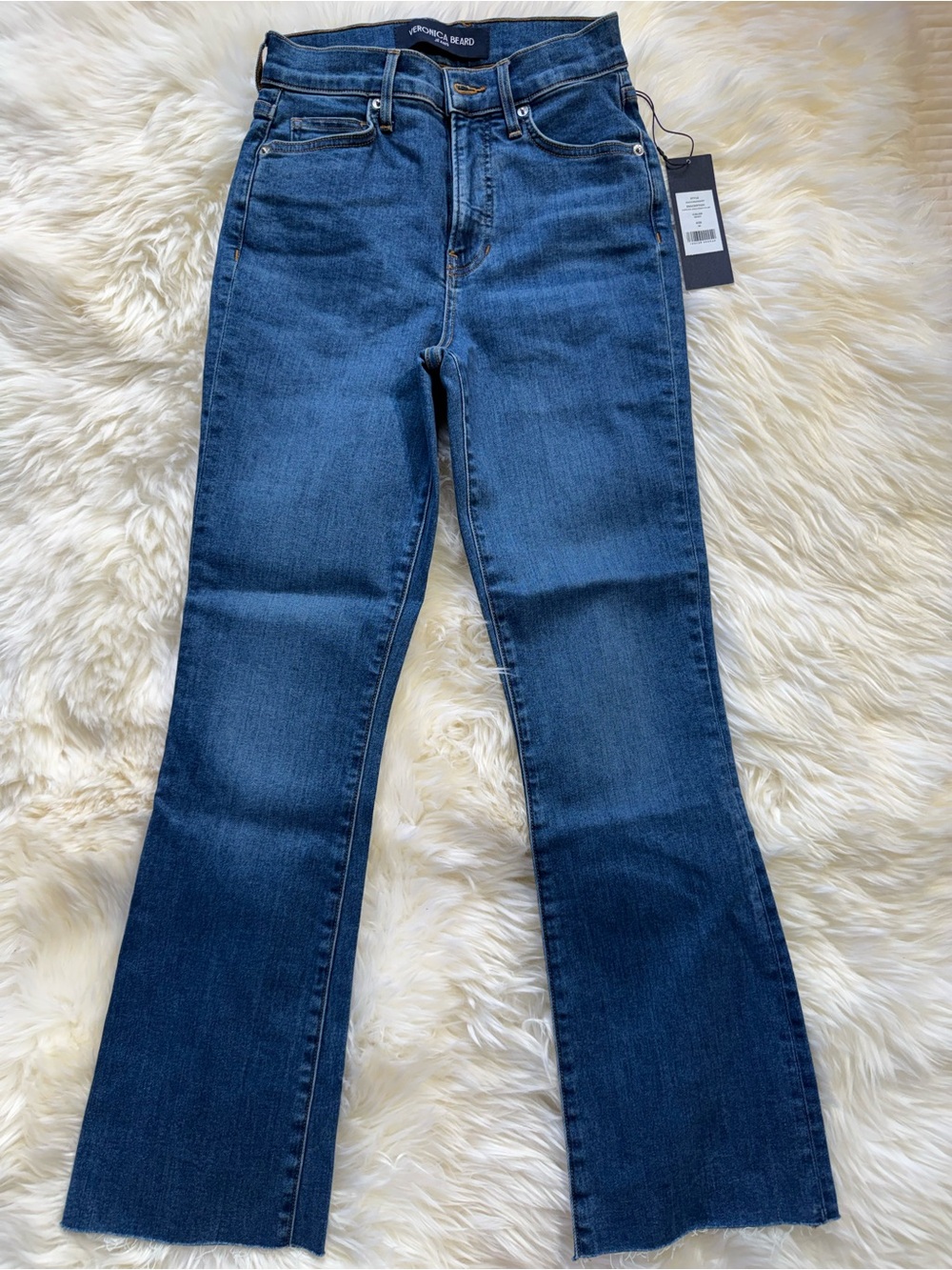 Veronica Beard Dark Blue Flare Jeans
